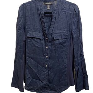 INC International Concepts Navy Button Down Shirt